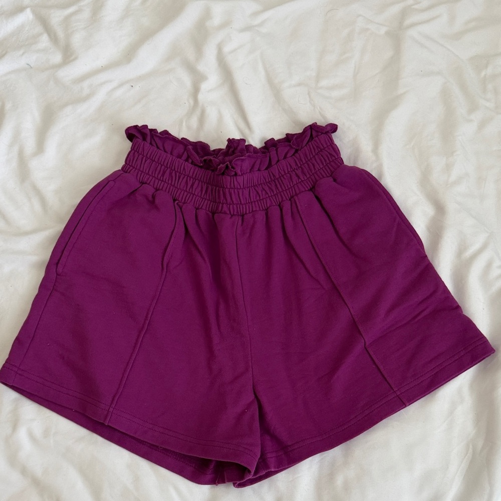 Zenana Purple Shorts, Size Small NWOT